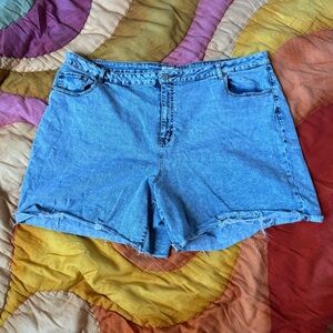 ELOQUII denim shorts
